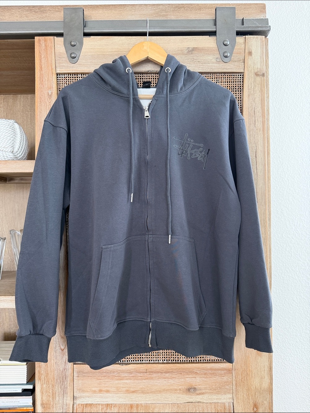 Men’s Charcoal Zip Hoodie